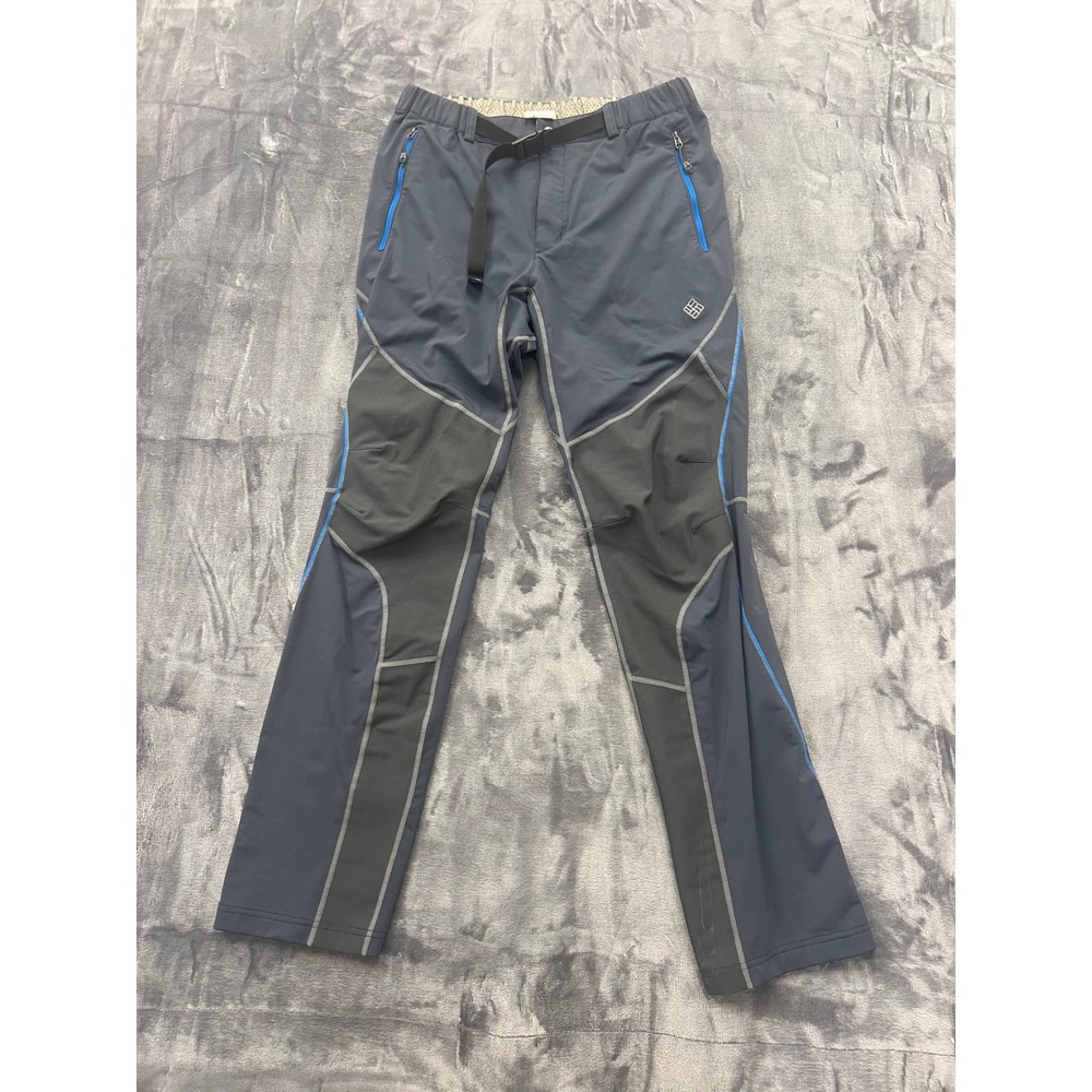 Columbia Hiking Pants Mens Large Gray Omni-Shade Technical Reinforced Gorpcore